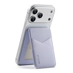 ESEBLE S3 Suporte para Cartões de Telemóvel Magnético com Blocos de Cor e Textura de Couro Sintético RFID