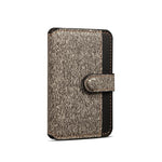 ESEBLE Adhesive Style Color Blocked Folding Mobile Phone Card Slots Holder
