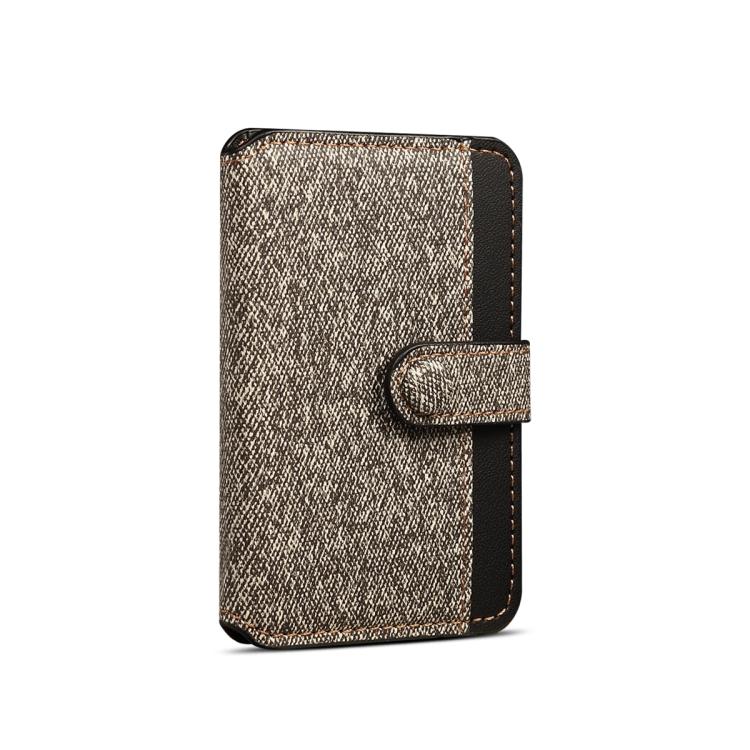 ESEBLE Adhesive Style Color Blocked Folding Mobile Phone Card Slots Holder