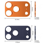XDcase 5pcs Protetor de Lente da Câmara Oco em Liga de Titânio, Para iPhone 17 Pro Max, Para iPhone 17 Pro