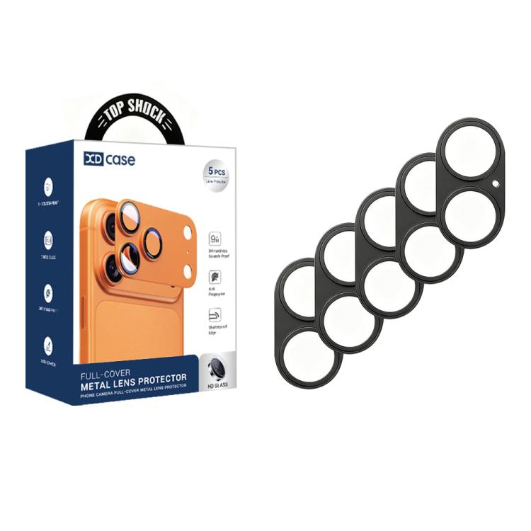 XDcase 5pcs Protetor de Lente da Câmara Oco em Liga de Titânio, Para iPhone 17