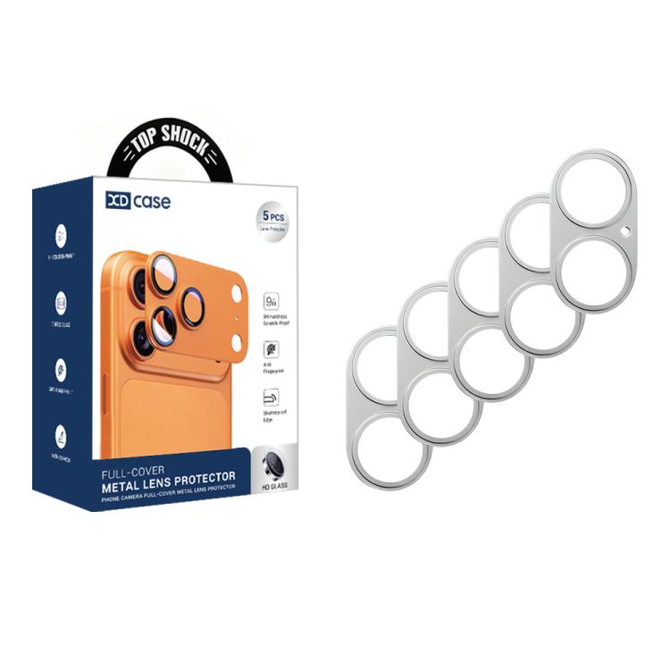 XDcase 5pcs Protetor de Lente da Câmara Oco em Liga de Titânio, Para iPhone 17