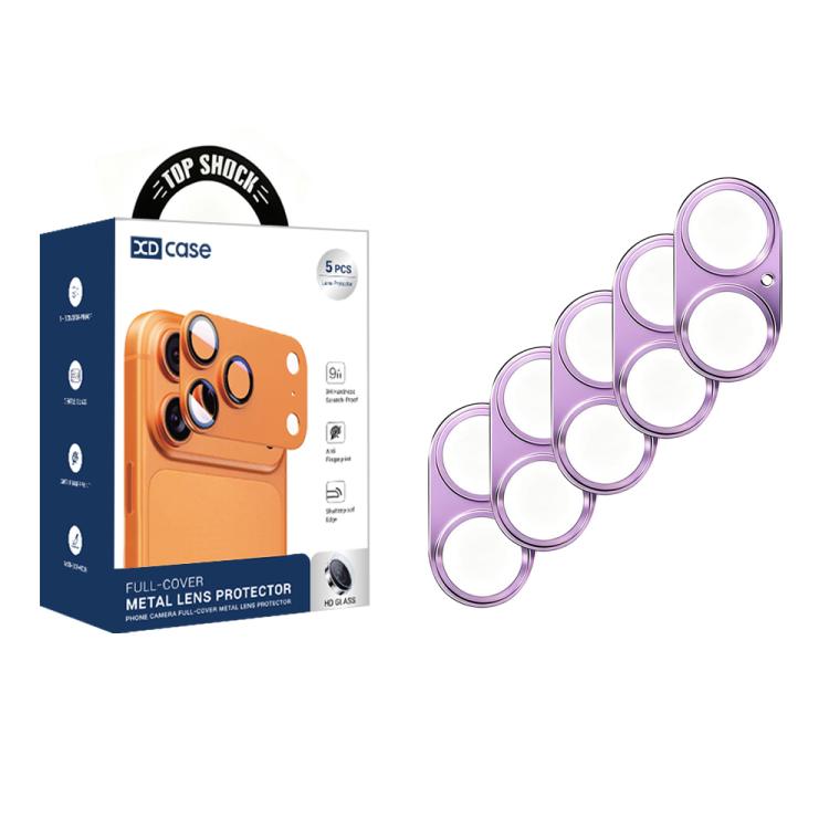 XDcase 5pcs Protetor de Lente da Câmara Oco em Liga de Titânio, Para iPhone 17