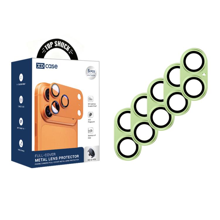XDcase 5pcs Filme de Anel Metálico Fosco Armor de Cobertura Total para Lente da Câmara, Para iPhone 17