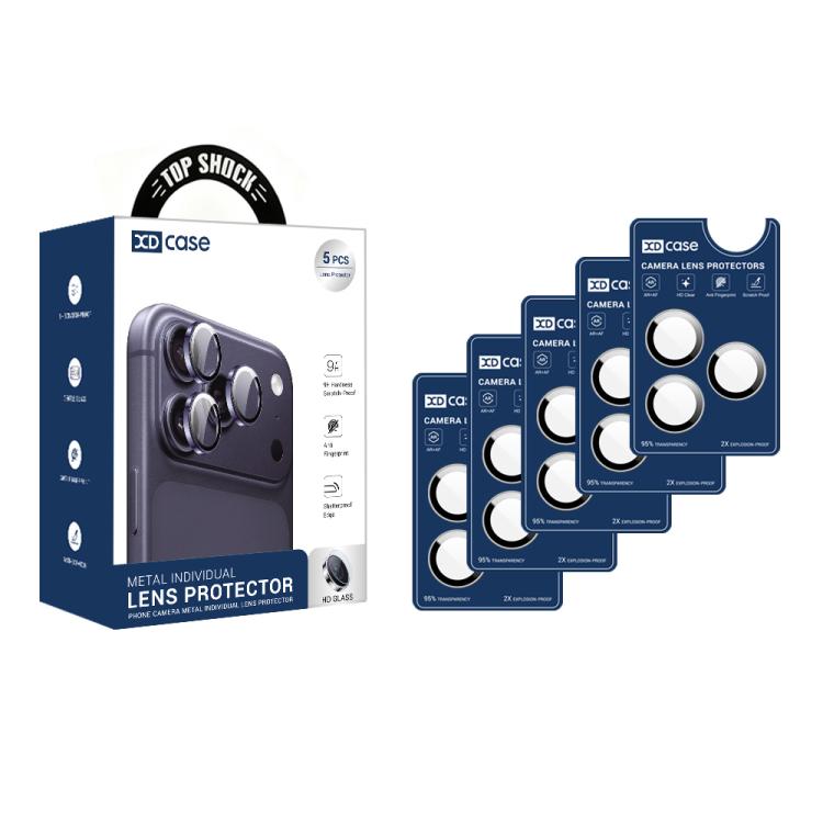 XDcase 5pcs Protetor de Lente da Câmara Hawkeye AF + AR com Ferramenta de Alinhamento, Para iPhone 17 Pro Max, Para iPhone 17 Pro
