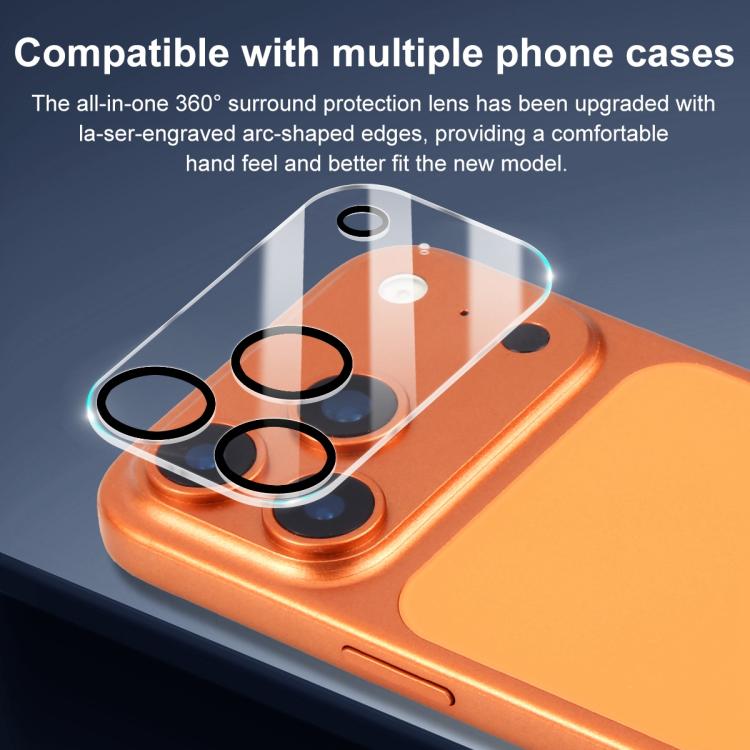 XDcase 5pcs Filme de Vidro Temperado Integrado com Serigrafia para Câmara Traseira, Para iPhone 17 Pro Max, Para iPhone 17 Pro, Para iPhone 17, Para iPhone Air