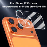 XDcase 5pcs Filme de Vidro Temperado Integrado Transparente para Câmara, Para iPhone 17 Pro Max, Para iPhone 17 Pro, Para iPhone 17, Para iPhone Air