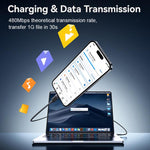 Cabo de Dados de Carregamento Rápido PD30W USAMS SJ781 USB-C / Tipo-C para 8 Pinos, 1m