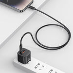 Cabo de Dados de Carregamento Rápido PD30W USAMS SJ781 USB-C / Tipo-C para 8 Pinos, 1m