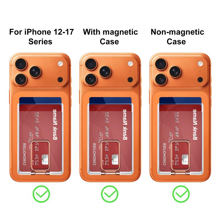 XDcase Slot Magnético para Cartão com Suporte para iPhone / Galaxy & Mais