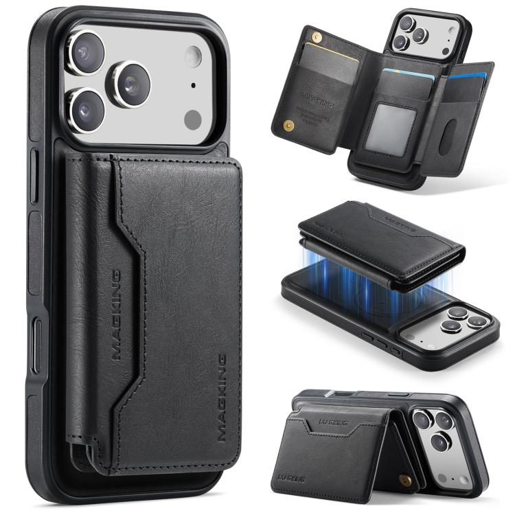 Capa de telemóvel destacável MAGKING K3 Series MagSafe RFID K3 Pro com bolsa para cartões, Para iPhone 17 Pro Max, Para iPhone 17 Pro, Para iPhone Air