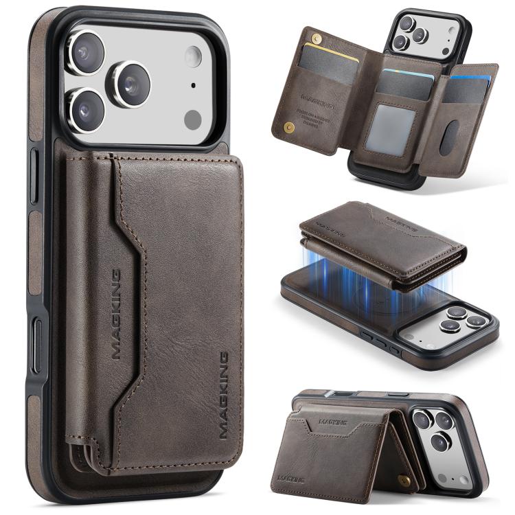 Capa de telemóvel destacável MAGKING K3 Series MagSafe RFID K3 Pro com bolsa para cartões, Para iPhone 17 Pro Max, Para iPhone 17 Pro, Para iPhone Air