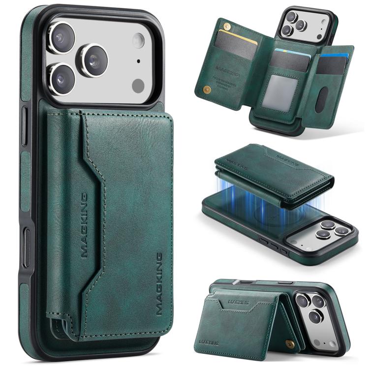 Capa de telemóvel destacável MAGKING K3 Series MagSafe RFID K3 Pro com bolsa para cartões, Para iPhone 17 Pro Max, Para iPhone 17 Pro, Para iPhone Air