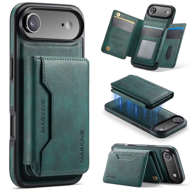 Capa de telemóvel destacável MAGKING K3 Series MagSafe RFID K3 Pro com bolsa para cartões, Para iPhone 17 Pro Max, Para iPhone 17 Pro, Para iPhone Air