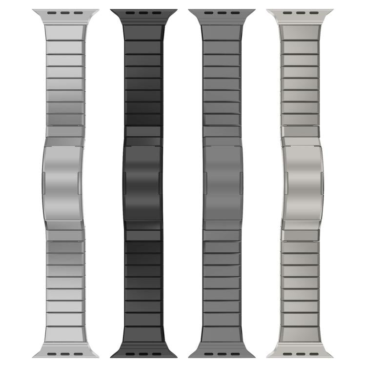 Pulseira de Relógio em Liga de Titânio com Fecho Dobradiço de Uma Conta, Para Apple Watch 46mm / 49mm / 45mm / 44mm, Para Apple Watch 42mm / 41mm / 40mm / 38mm