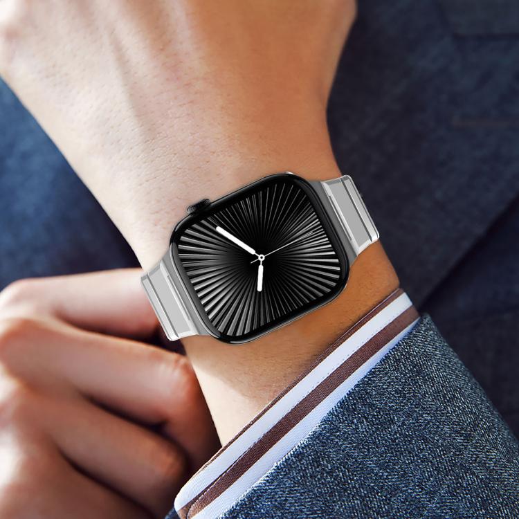 Pulseira de Relógio em Liga de Titânio com Fecho Dobradiço de Uma Conta, Para Apple Watch 46mm / 49mm / 45mm / 44mm, Para Apple Watch 42mm / 41mm / 40mm / 38mm