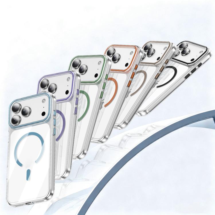 Capa de telemóvel magnética Kemeng em PC transparente, Para iPhone 17 Pro Max, Para iPhone 17 Pro