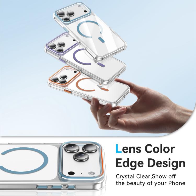 Capa de telemóvel magnética Kemeng em PC transparente, Para iPhone 17 Pro Max, Para iPhone 17 Pro