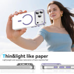 Capa de telemóvel magnética Kemeng em PC transparente, Para iPhone 17 Pro Max, Para iPhone 17 Pro