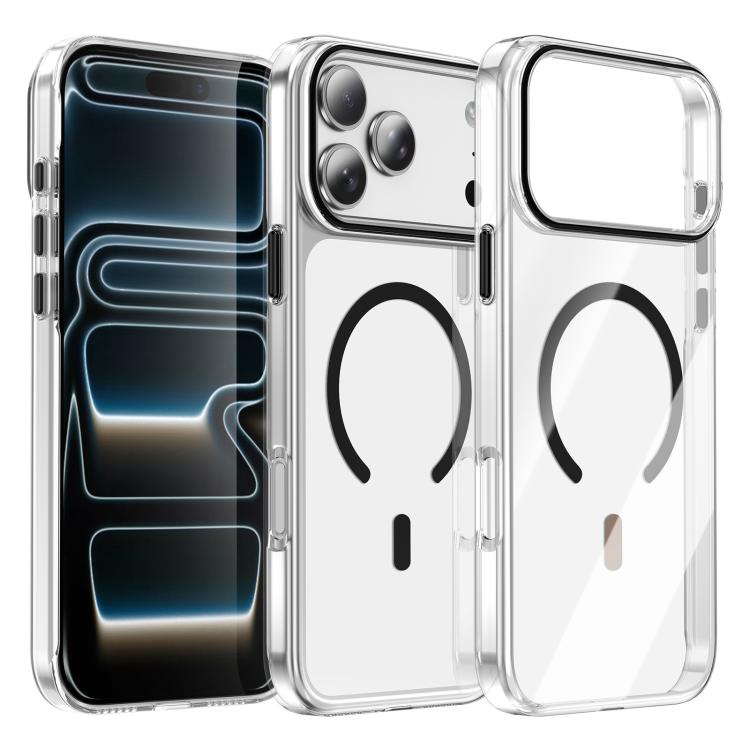 Capa de telemóvel magnética Kemeng em PC transparente, Para iPhone 17 Pro Max, Para iPhone 17 Pro