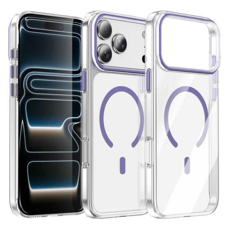 Capa de telemóvel magnética Kemeng em PC transparente, Para iPhone 17 Pro Max, Para iPhone 17 Pro