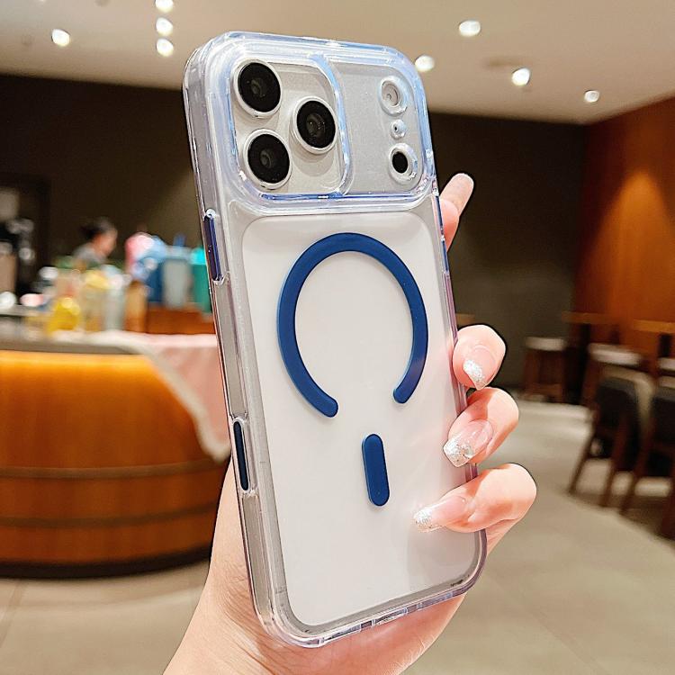 Capa de telemóvel magnética híbrida em TPU com PC fosco e tecla de deteção AI, Para iPhone 17 Pro Max, Para iPhone 17 Pro, Para iPhone 17, Para iPhone Air, Para iPhone 16 Pro Max, Para iPhone 16 Pro, Para iPhone 16