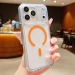 Capa de telemóvel magnética híbrida em TPU com PC fosco e tecla de deteção AI, Para iPhone 17 Pro Max, Para iPhone 17 Pro, Para iPhone 17, Para iPhone Air, Para iPhone 16 Pro Max, Para iPhone 16 Pro, Para iPhone 16