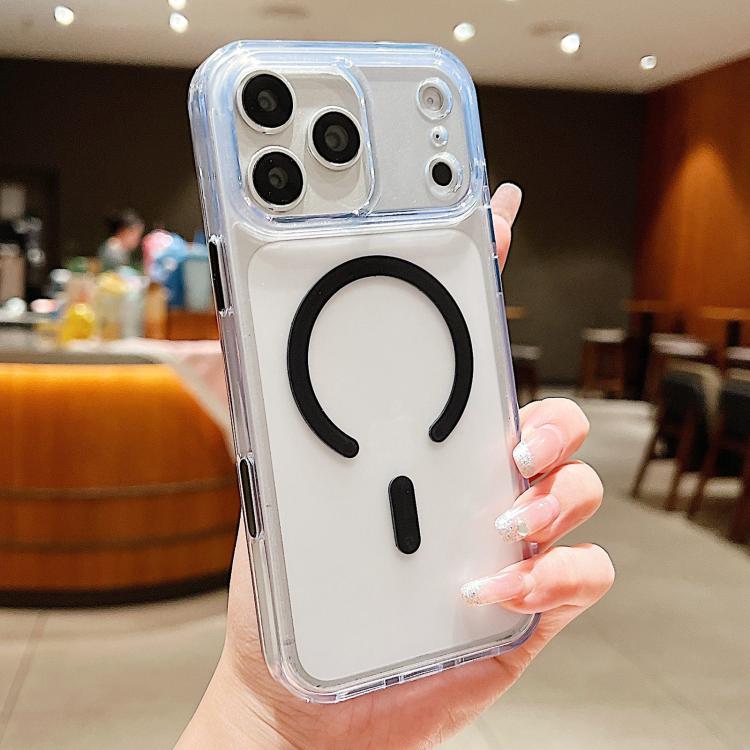 Capa de telemóvel magnética híbrida em TPU com PC fosco e tecla de deteção AI, Para iPhone 17 Pro Max, Para iPhone 17 Pro, Para iPhone 17, Para iPhone Air, Para iPhone 16 Pro Max, Para iPhone 16 Pro, Para iPhone 16