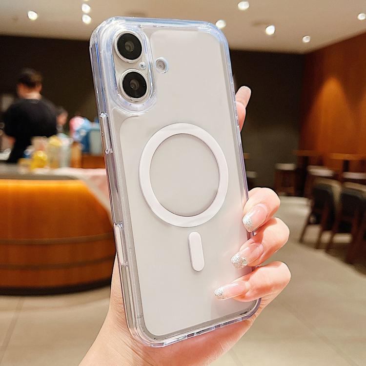 Capa de telemóvel magnética híbrida em TPU com PC fosco e tecla de deteção AI, Para iPhone 17 Pro Max, Para iPhone 17 Pro, Para iPhone 17, Para iPhone Air, Para iPhone 16 Pro Max, Para iPhone 16 Pro, Para iPhone 16