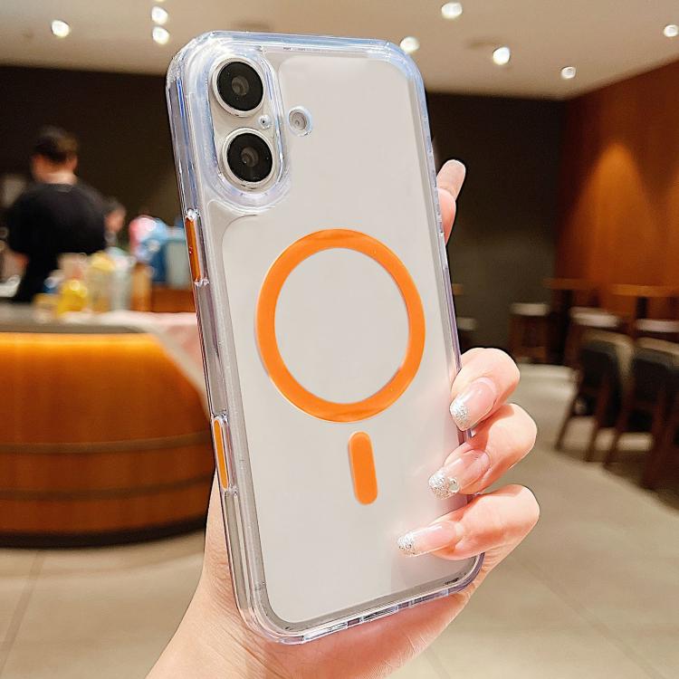 Capa de telemóvel magnética híbrida em TPU com PC fosco e tecla de deteção AI, Para iPhone 17 Pro Max, Para iPhone 17 Pro, Para iPhone 17, Para iPhone Air, Para iPhone 16 Pro Max, Para iPhone 16 Pro, Para iPhone 16