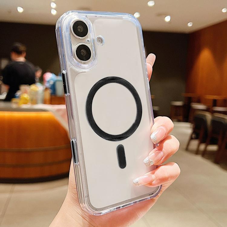 Capa de telemóvel magnética híbrida em TPU com PC fosco e tecla de deteção AI, Para iPhone 17 Pro Max, Para iPhone 17 Pro, Para iPhone 17, Para iPhone Air, Para iPhone 16 Pro Max, Para iPhone 16 Pro, Para iPhone 16
