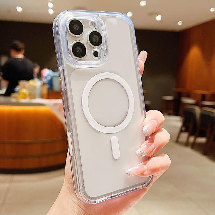 Capa de telemóvel magnética híbrida em TPU com PC fosco e tecla de deteção AI, Para iPhone 17 Pro Max, Para iPhone 17 Pro, Para iPhone 17, Para iPhone Air, Para iPhone 16 Pro Max, Para iPhone 16 Pro, Para iPhone 16