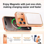 Capa de telemóvel magnética híbrida em TPU com PC fosco e tecla de deteção AI, Para iPhone 17 Pro Max, Para iPhone 17 Pro, Para iPhone 17, Para iPhone Air, Para iPhone 16 Pro Max, Para iPhone 16 Pro, Para iPhone 16
