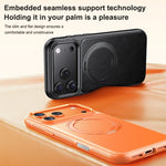 Capa de telemóvel com suporte magnético rotativo 360 graus e textura de pele, Para iPhone 17 Pro Max, Para iPhone 17 Pro, Para iPhone 17, Para iPhone Air, Para iPhone 16 Pro Max, Para iPhone 16 Pro, Para iPhone 16 Plus, Para iPhone 16