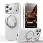 Capa de telemóvel com suporte magnético rotativo 360 graus e textura de pele, Para iPhone 17 Pro Max, Para iPhone 17 Pro, Para iPhone 17, Para iPhone Air, Para iPhone 16 Pro Max, Para iPhone 16 Pro, Para iPhone 16 Plus, Para iPhone 16