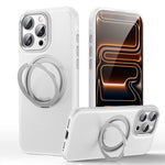 Capa de telemóvel com suporte magnético rotativo 360 graus e textura de pele, Para iPhone 17 Pro Max, Para iPhone 17 Pro, Para iPhone 17, Para iPhone Air, Para iPhone 16 Pro Max, Para iPhone 16 Pro, Para iPhone 16 Plus, Para iPhone 16