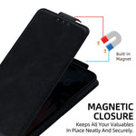 Capa de Telefone em Pele Vegana de Cor Sólida com Fecho Vertical e Corrente Transversal, Para iPhone 11 Pro Max, Para iPhone 11, Para iPhone 11 Pro