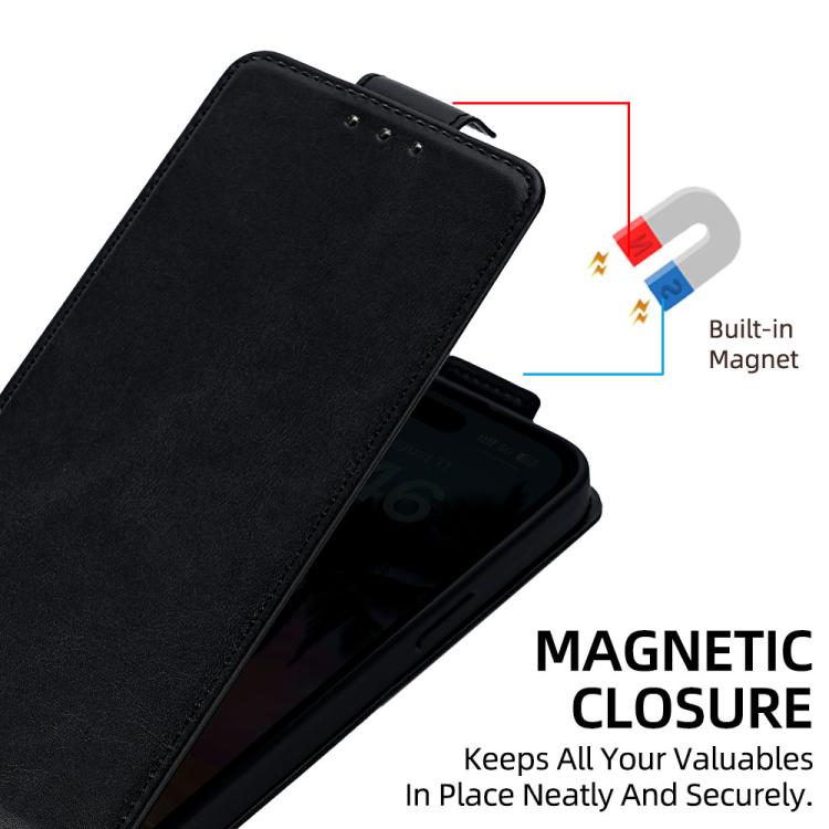 Capa de Telefone em Pele Vegana de Cor Sólida com Fecho Vertical e Corrente Transversal, Para iPhone 11 Pro Max, Para iPhone 11, Para iPhone 11 Pro