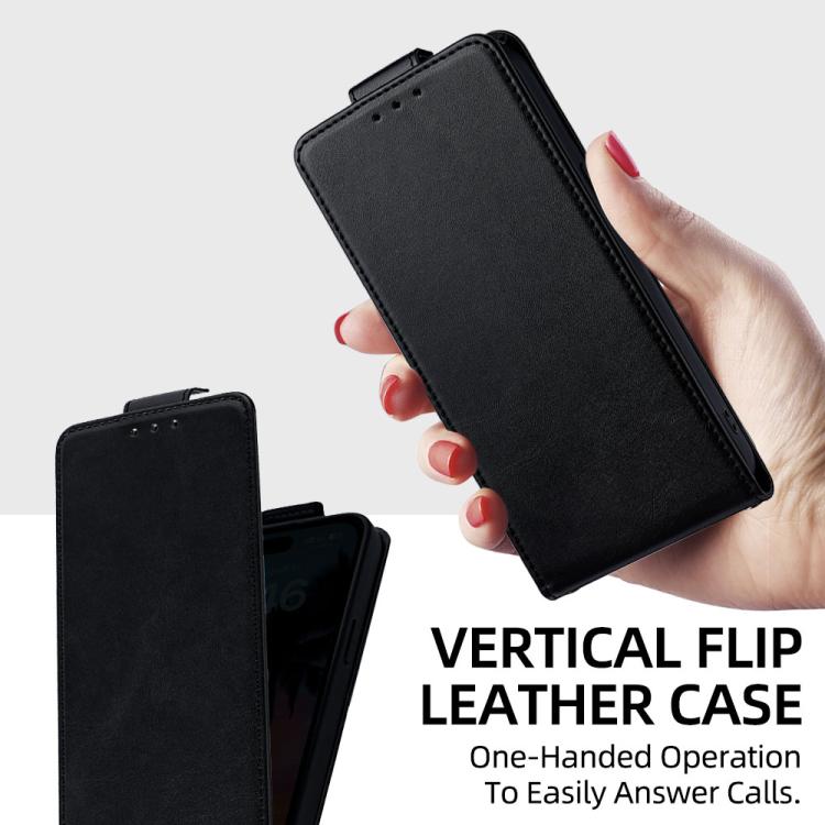 Capa de Telefone em Pele Vegana de Cor Sólida com Fecho Vertical e Corrente Transversal, Para iPhone 11 Pro Max, Para iPhone 11, Para iPhone 11 Pro
