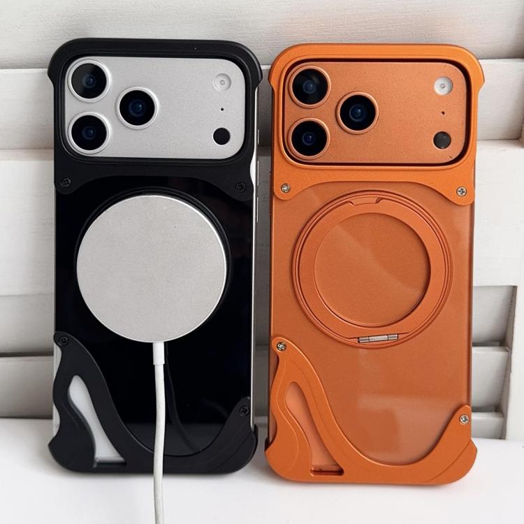 Suporte Magnético para Telefone Dolphin Original Cor Metal Sem Moldura com Rotação 360, Para iPhone 17 Pro Max, Para iPhone 17 Pro