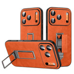 Capa de Telefone SULADA em Pele Falsa com Suporte Metálico Oculto e Pulseira, Para iPhone 17 Pro Max, Para iPhone 17 Pro, Para iPhone 17, Para iPhone 16 Pro Max, Para iPhone 16 Pro, Para iPhone 16