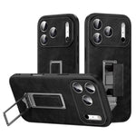 Capa de Telefone SULADA em Pele Falsa com Suporte Metálico Oculto e Pulseira, Para iPhone 17 Pro Max, Para iPhone 17 Pro, Para iPhone 17, Para iPhone 16 Pro Max, Para iPhone 16 Pro, Para iPhone 16
