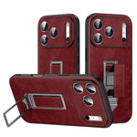 Capa de Telefone SULADA em Pele Falsa com Suporte Metálico Oculto e Pulseira, Para iPhone 17 Pro Max, Para iPhone 17 Pro, Para iPhone 17, Para iPhone 16 Pro Max, Para iPhone 16 Pro, Para iPhone 16
