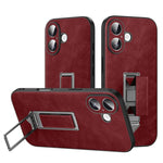 Capa de Telefone SULADA em Pele Falsa com Suporte Metálico Oculto e Pulseira, Para iPhone 17 Pro Max, Para iPhone 17 Pro, Para iPhone 17, Para iPhone 16 Pro Max, Para iPhone 16 Pro, Para iPhone 16