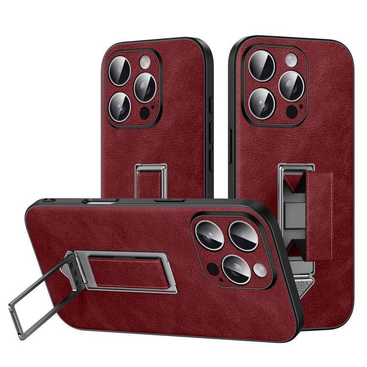 Capa de Telefone SULADA em Pele Falsa com Suporte Metálico Oculto e Pulseira, Para iPhone 17 Pro Max, Para iPhone 17 Pro, Para iPhone 17, Para iPhone 16 Pro Max, Para iPhone 16 Pro, Para iPhone 16