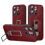 Capa de Telefone SULADA em Pele Falsa com Suporte Metálico Oculto e Pulseira, Para iPhone 17 Pro Max, Para iPhone 17 Pro, Para iPhone 17, Para iPhone 16 Pro Max, Para iPhone 16 Pro, Para iPhone 16