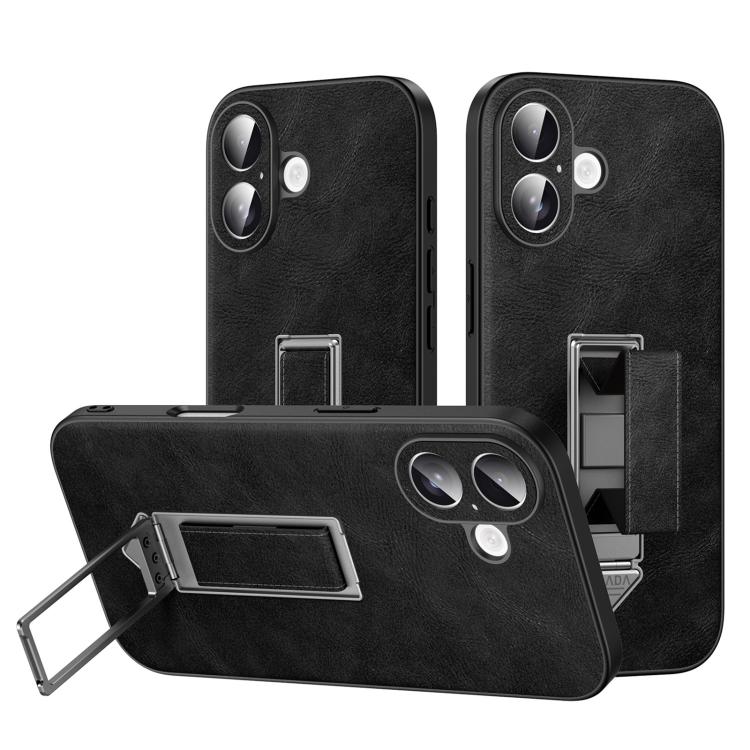 Capa de Telefone SULADA em Pele Falsa com Suporte Metálico Oculto e Pulseira, Para iPhone 17 Pro Max, Para iPhone 17 Pro, Para iPhone 17, Para iPhone 16 Pro Max, Para iPhone 16 Pro, Para iPhone 16