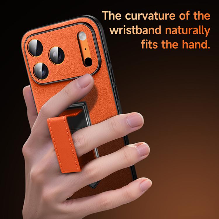Capa de Telefone SULADA em Pele Falsa com Suporte Metálico Oculto e Pulseira, Para iPhone 17 Pro Max, Para iPhone 17 Pro, Para iPhone 17, Para iPhone 16 Pro Max, Para iPhone 16 Pro, Para iPhone 16