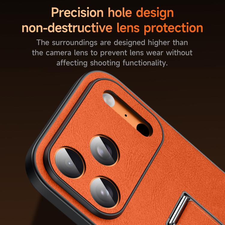 Capa de Telefone SULADA em Pele Falsa com Suporte Metálico Oculto e Pulseira, Para iPhone 17 Pro Max, Para iPhone 17 Pro, Para iPhone 17, Para iPhone 16 Pro Max, Para iPhone 16 Pro, Para iPhone 16