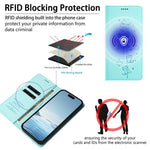 Capa de Telefone em Pele Vegana Magnética com RFID e Relevo de Gatos Fofos, Para iPhone 17e / 16e, Para iPhone 17 Pro Max, Para iPhone 17 Pro, Para iPhone 17